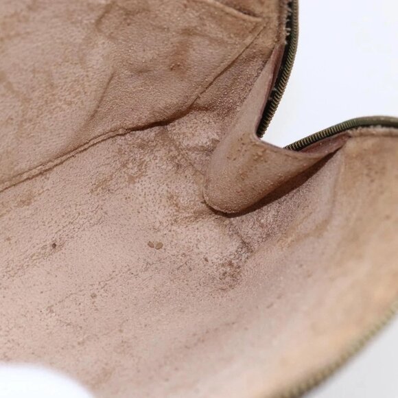 LOUIS VUITTON Monogram Trousse Demi Ronde Cosmetic Pouch M47520 LV Auth BA7198 - Picture 11 of 16